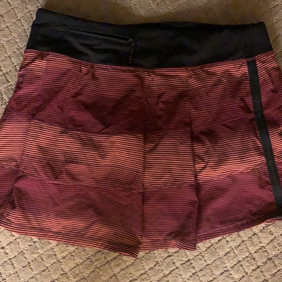 Lululemon Pace Rival simple radiant pink print  skirt sz 6 - Picture 3 of 7